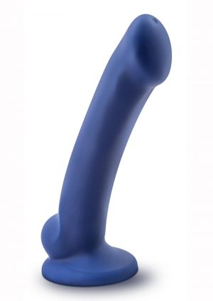 Avant D10 Ergo Mini  Non Vibrating Dildo Silicone Suction Cup Base Harness Compatible Waterproof Blue