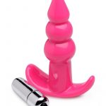 Frisky Bubbling Pink Ribbed Anal Plug