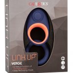 Link Up Verge Silicone Thumping Cockring And Support Ring USB Rechargeable Blue/Pink