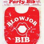 Candy Prints Party Bib Blow Job - Red