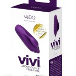 VeDO Vivi Rechargeable Silicone Finger Vibrator - Deep Purple