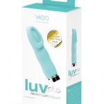 VeDO Luv Plus Rechargeable Silicone Bullet Vibrator - Tease Me Turquoise