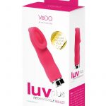 VeDO Luv Plus Rechargeable Silicone Bullet Vibrator - Foxy Pink