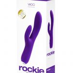 VeDO Rockie Rechargeable Silicone Dual Vibrator - Into You Indigo