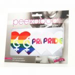 Peekaboo Pride Hearts Pasties - Rainbow