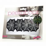 Peekaboo Glow In The Dark Webs Pasties - Black/Green