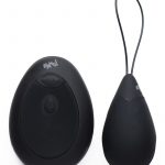 Bang 10X Rechargeable Silicone Vibrating Egg With Remote Control - Black