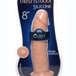 FleshStixxx Silicone Bendable Dong 8in - Vanilla