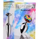 Booty Sparks Rainbow Prism Gem Anal Plug - Small **Special Order**