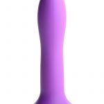 Squeeze-It Squeezable Slender Dildo 5.3in - Purple