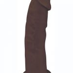 FleshStixxx Dual Density Silicone Bendable Dildo 8in - Chocolate