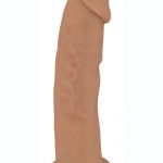 FleshStixxx Dual Density Silicone Bendable Dildo 6in - Caramel