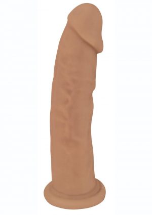 FleshStixxx Dual Density Silicone Bendable Dildo 6in - Caramel