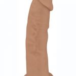 FleshStixxx Dual Density Silicone Bendable Dildo 8in - Caramel