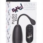 Bang! 28x Plush Silicone Rechargeable Egg With Remote Control - Black