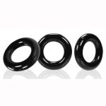 Oxballs Willy Rings Cock Ring (3 Pack) - Black