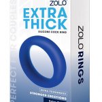 Zolo Extra Thick Silicone Cock Ring - Navy