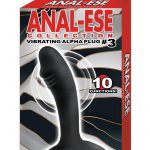 Anal-Ese Collection Rechargeable Vibrating Silicone Alpha Plug #3 - Black