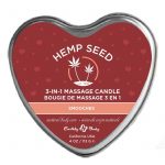 Earthly Body Hemp Seed 3 in 1 Heart Massage Candle Smooches 4oz