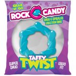 Rock Candy Taffy Twist Cock Ring - Blue