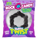 Rock Candy Taffy Twist Cock Ring - Black