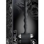 Petite Sensations Pearls Silicone Vibrating Anal Probe - Black