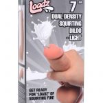 Loadz Dual Density Squirting Dildo 7in - Vanilla