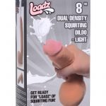 Loadz Dual Density Squirting Dildo 8in - Vanilla