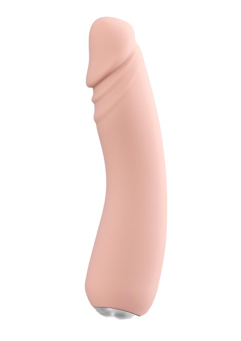 Rialto Silicone Rechargeable Vibrator - Vanilla