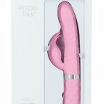 Pillow Talk Lively Silicone Rechargeable Dual Motor Massager With Swarovski Crystal - Pink