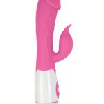 Lotus Sensual Massager #6 Silicone Rabbit Vibrator - Pink/White