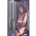 Kiiroo Feel September Reign Black Stroker Interactive Masturbator - Pussy - Black/Chocolate