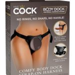 King Cock Elite Comfy Body Dock Harness System - Black