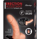 Erection Assistant Hollow Strap-On 8in - Vanilla