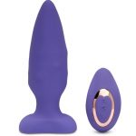 Nu Sensuelle Andii Rechargeable Silicone Plug with Roller Motion - Ultra Violet