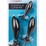 Silicone Anal Curve Kit (3 piece) - Black