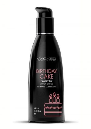 Wicked Aqua Water Based Flavored Lubricant Birthday Cake 2oz