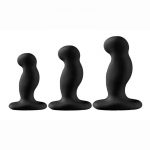 Nexus GPLAYTRIO+ Unisex Rechargeable Silicone Vibrator Set (3 piece) - Black