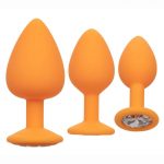 Cheeky Gems Silicone Anal Training Kit - Orange