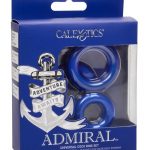 Admiral Universal Silicone Cock Ring Set - Blue