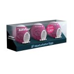 Satisfyer Masturbator Egg 3 Pack Set (Bubble) - Purple