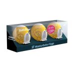 Satisfyer Masturbator Egg 3 Pack Set (Fierce) - Yellow