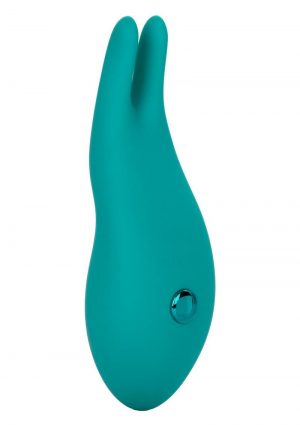 Pixies Bunny Rechargeable Silicone Finger Vibrator - Green