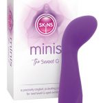 Skins Mini`s The Sweet G Silicone Vibrator - White/Purple