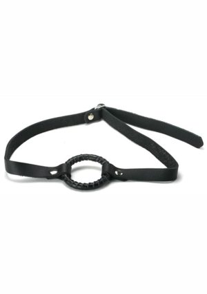 Strict Leather Ring Gag Large - Black