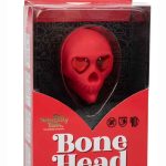 Naughty Bits Bone Head Rechargeable Silicone Handheld Massager - Red