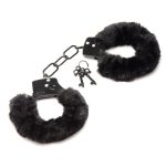 Master Series Cuffed in Fur Furry Handcuffs - Black