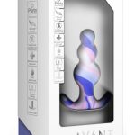 Avant Twilight Blue Silicone Anal Plug - Blue/White