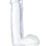 B Yours Diamond Gleam Dildo 7in - Clear