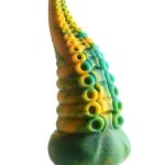 Creature Cocks Monstropus Tentacled Monster Silicone Dildo - Green/Yellow/Blue